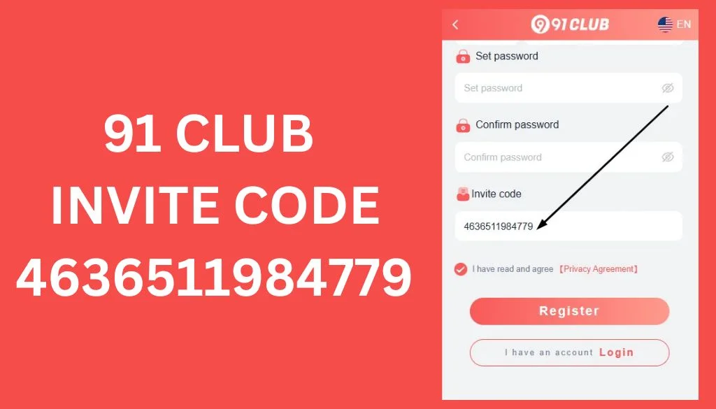 91 club invite code