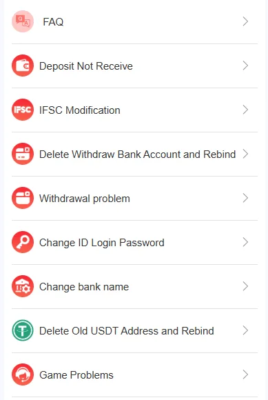 91 club issues to resolve through the customer care service
